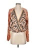 Free People 100% Polyester Orange Kimono Size XS - photo 1