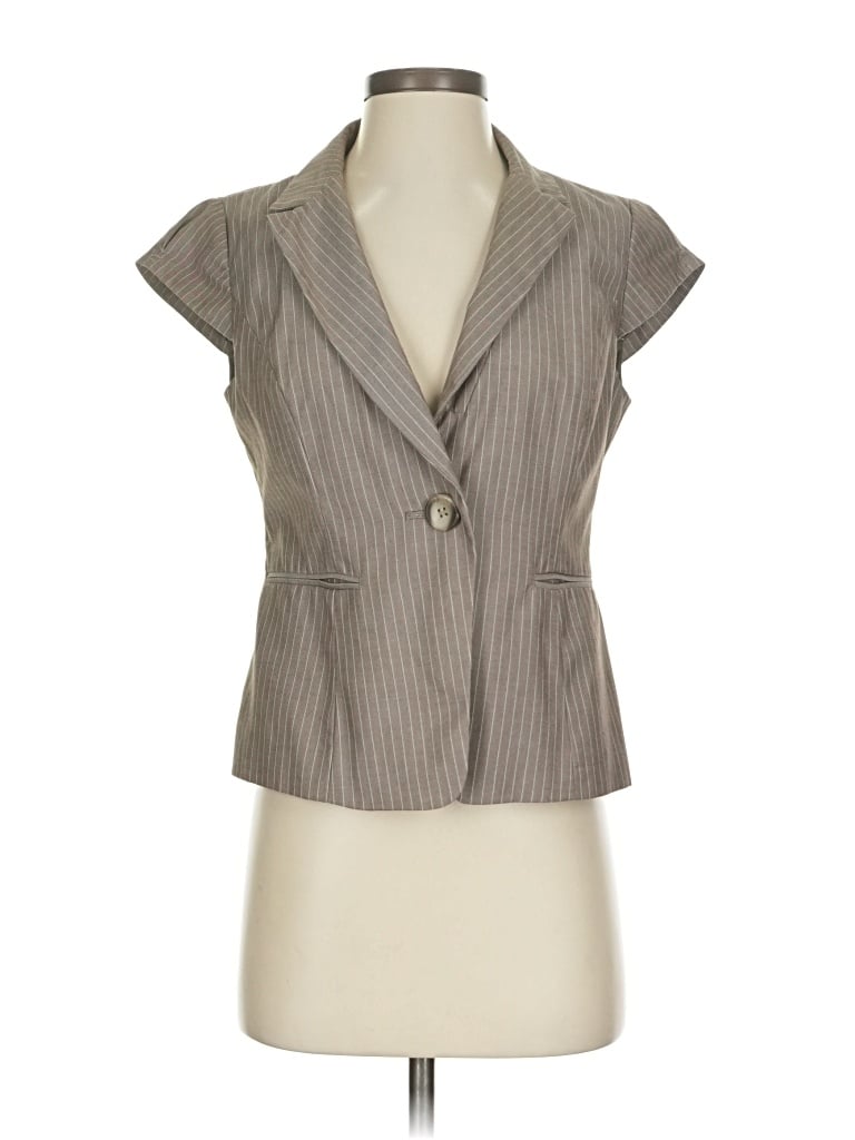 Pre-owned Ann Taylor Factory Vest In Gray