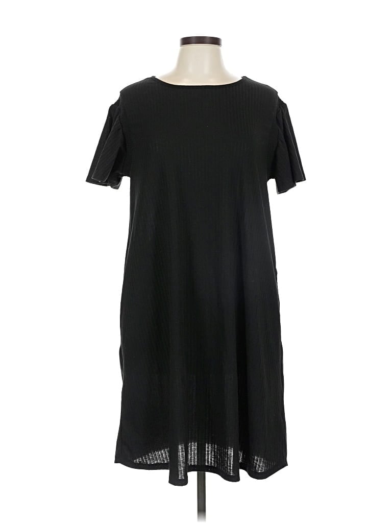 Pre-owned Lularoe Casual Dress In Black