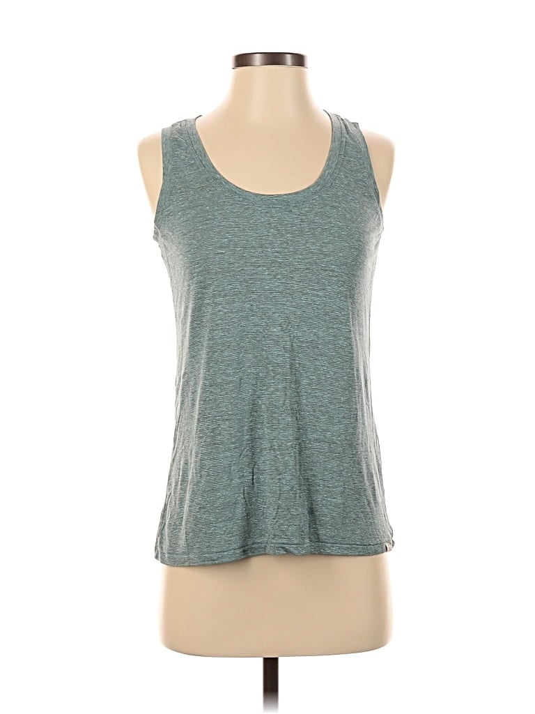 Pre-owned Prana Tank Top Teal Halter Neckline Tops In Blue