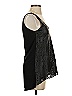 Ecru 100% Rayon Black Sleeveless Blouse Size S - photo 4