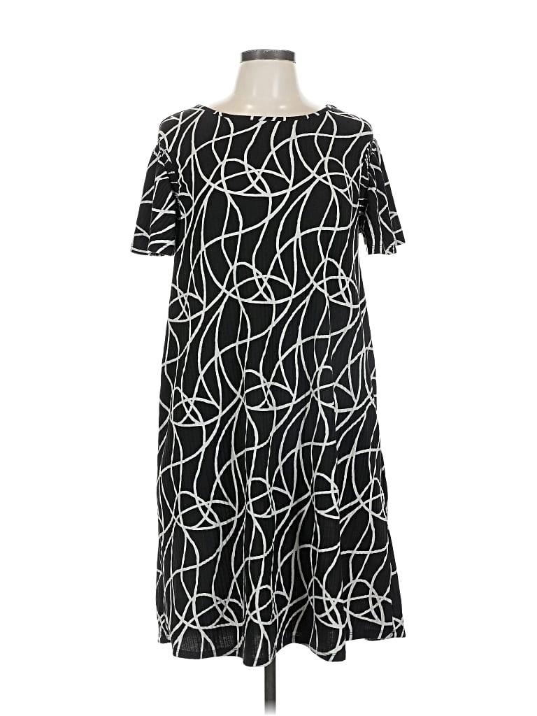 Pre-owned Lularoe Casual Dress In Black