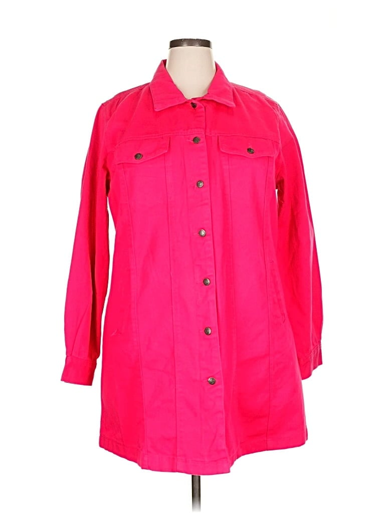 Pre-owned Jessica London Coat In Pink