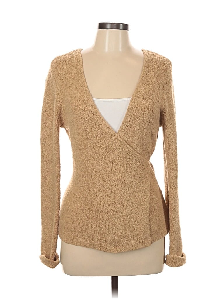 Pre-owned Moda International Cardigan Sweater In Brown