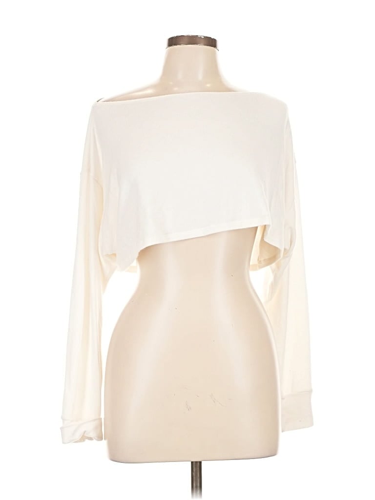 Pre-owned Beyond Yoga Cardigan Sweater In White