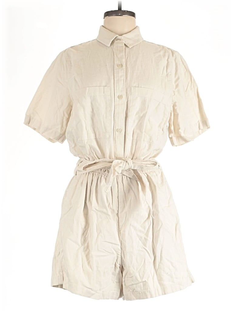 Pre-owned Abercrombie & Fitch Romper In White