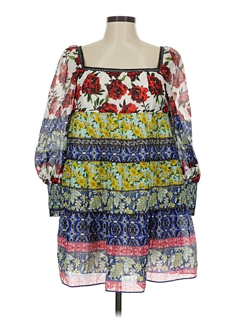 Pre-owned Alice And Olivia Alice + Olivia Casual Dress In Blue