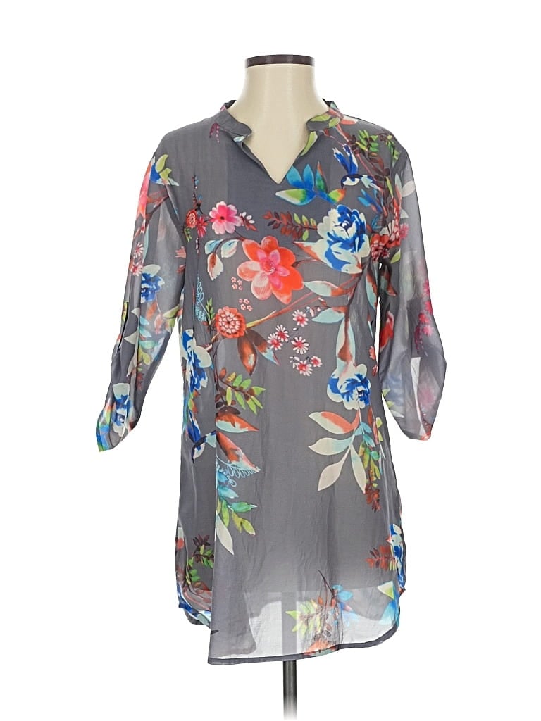 Pre-owned Assorted Brands Casual Dress In Gray