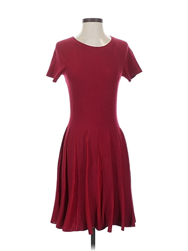 Pre-owned Theory Casual Dress In Burgundy