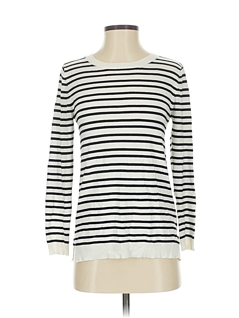 Pre-owned Market & Spruce Pullover Sweater In White