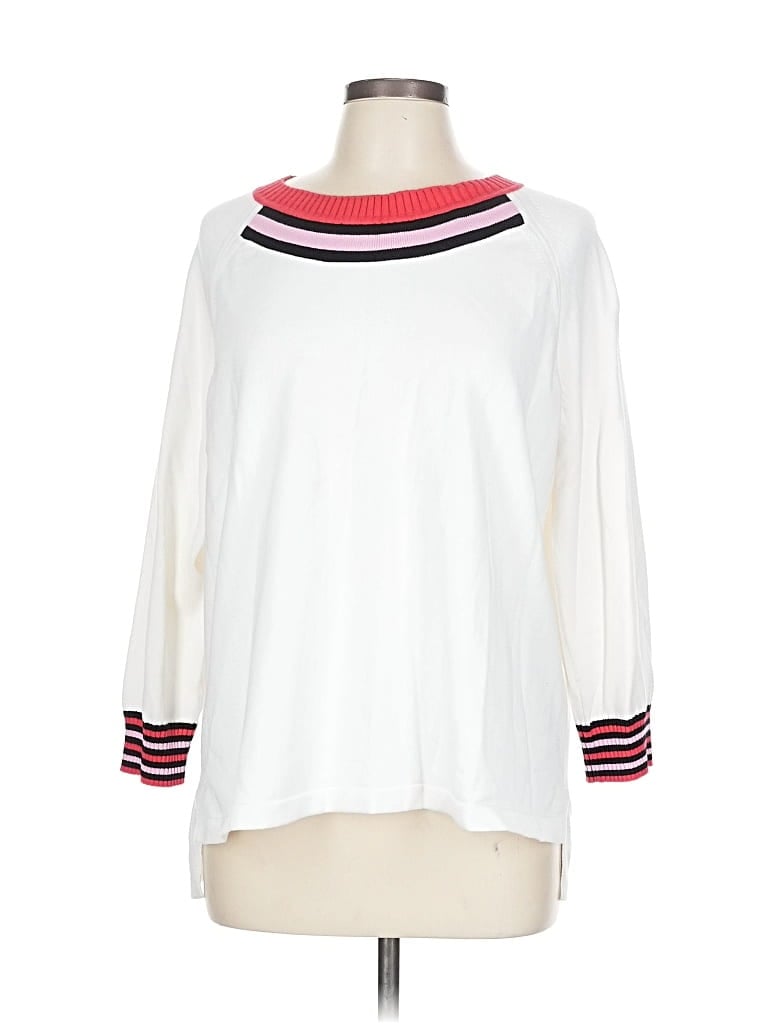 Pre-owned Cabi Pullover Sweater In White