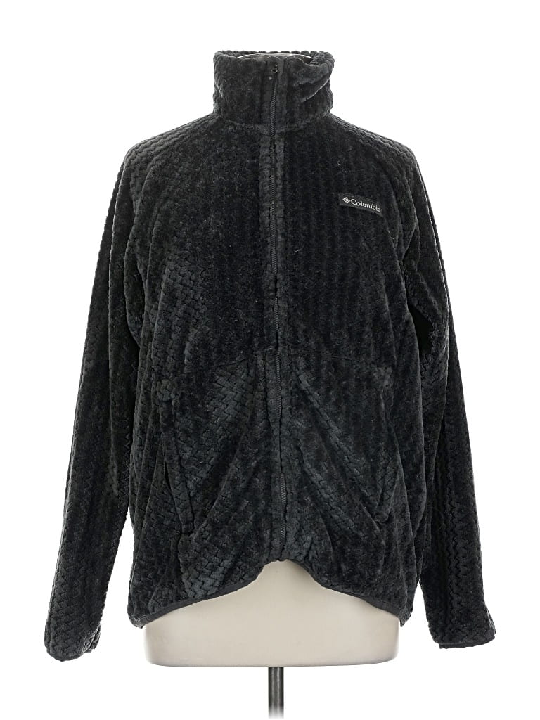 Pre-owned Columbia Cardigan Sweater In Black