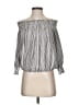 Evereve Gray 3/4 Sleeve Blouse Size S - photo 1