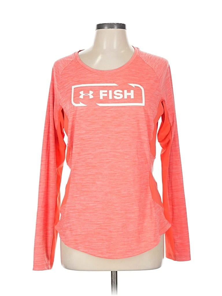 Pre-owned Under Armour Long Sleeve T-shirt In Orange