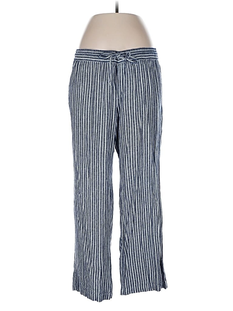 Pre-owned Old Navy Linen Pants In Blue