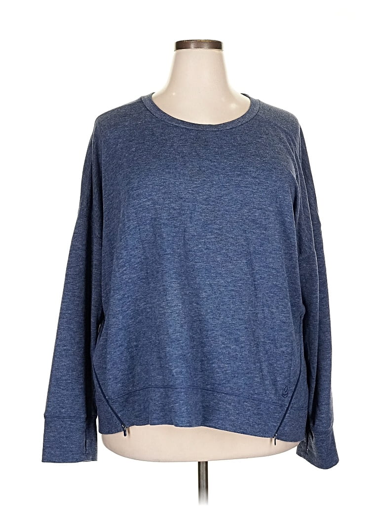 Pre-owned Cuddl Duds Pullover Sweater In Blue