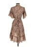 Max Studio Floral Brown Cocktail Dress Size XS - photo 2