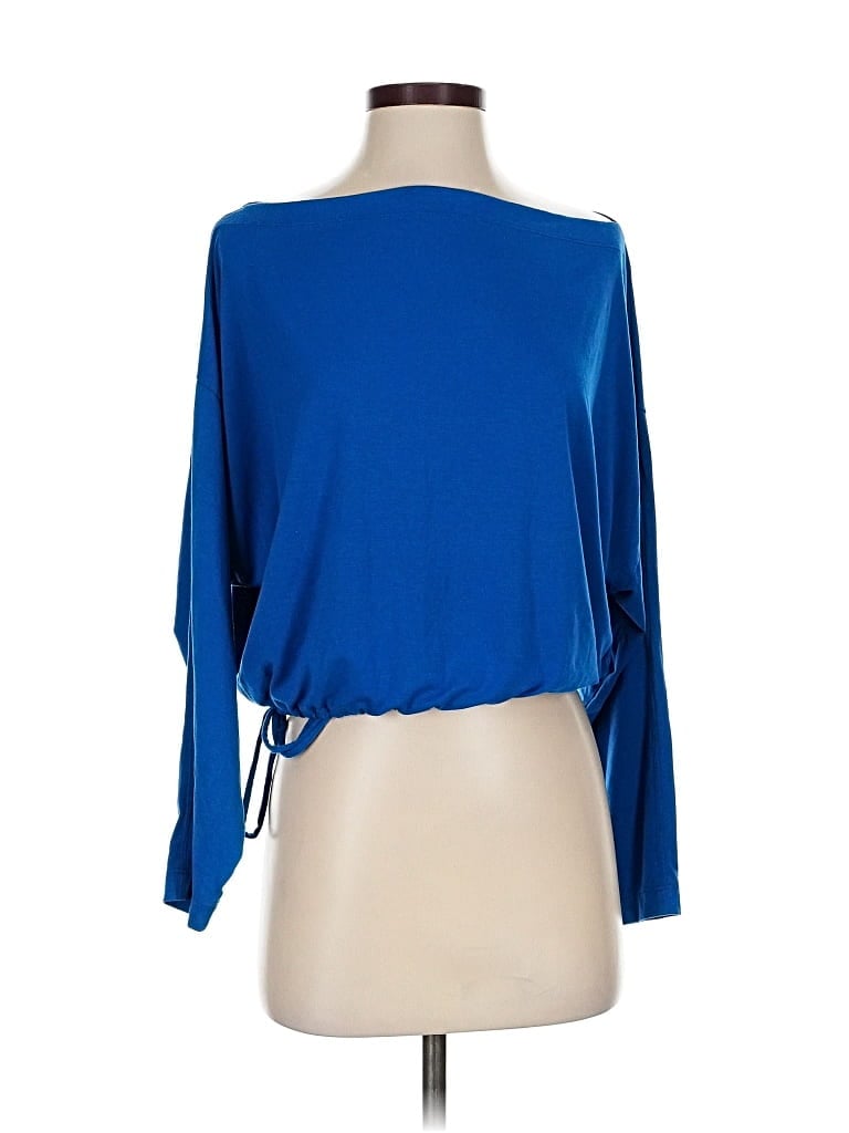 Pre-owned Athleta Cardigan Sweater In Blue