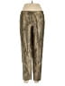 Elevenses Animal Print Gold Casual Pants Size 6 - photo 1