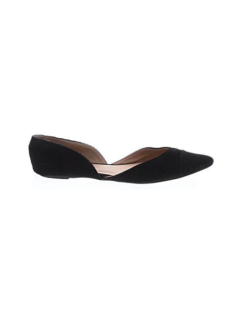 Pre-owned Anthropologie Flats In Black