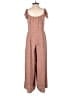 Shinestar 100% Polyester Hearts Brown Jumpsuit Size S - photo 2