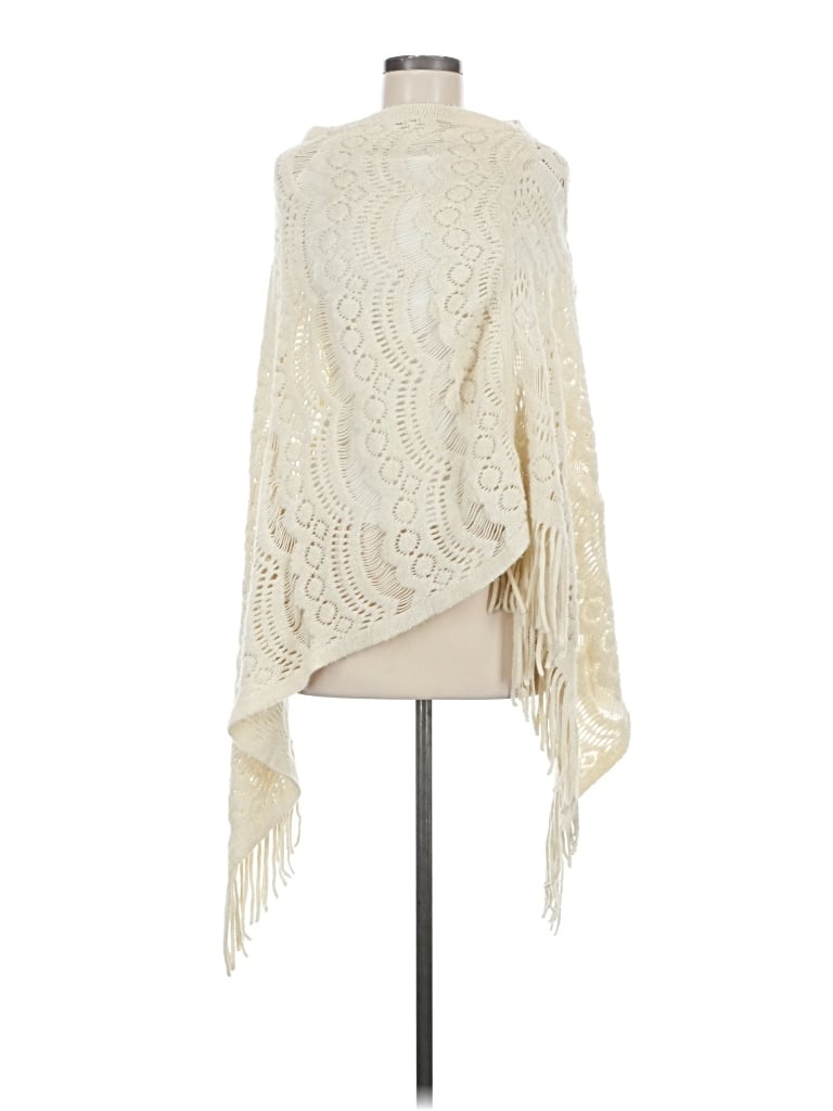 Pre-owned Do Everything In Love Poncho In White