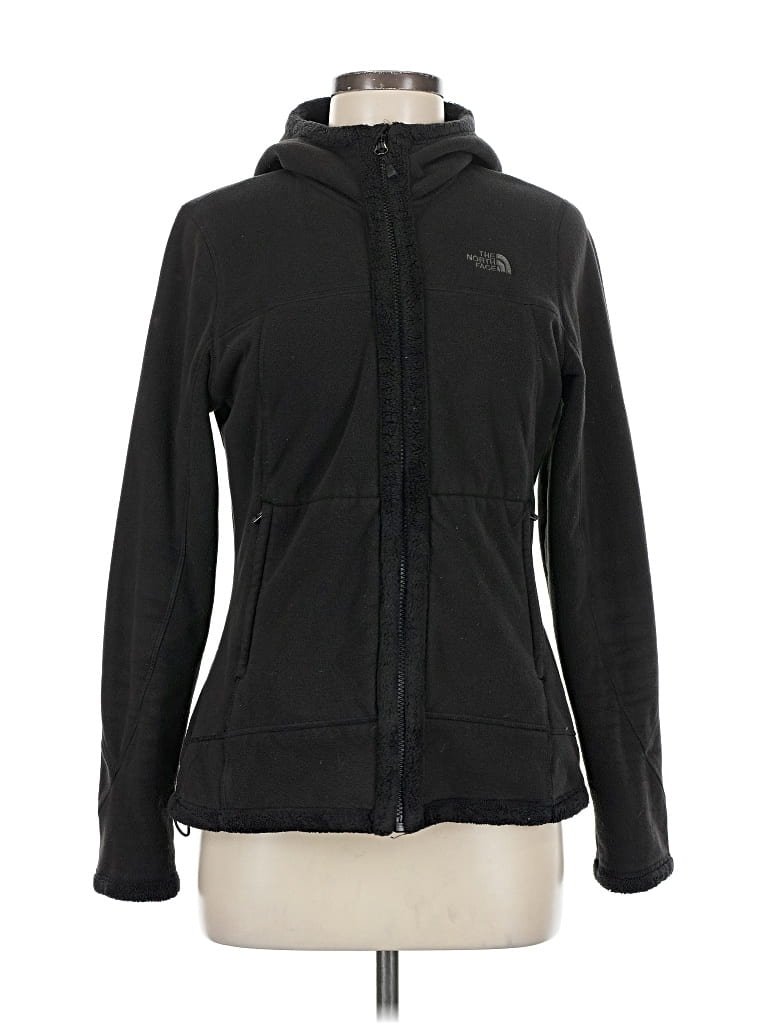 Pre-owned The North Face Zip Up Hoodie In Black