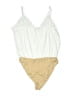 WAYF 100% Polyester Ivory Bodysuit Size L - photo 2