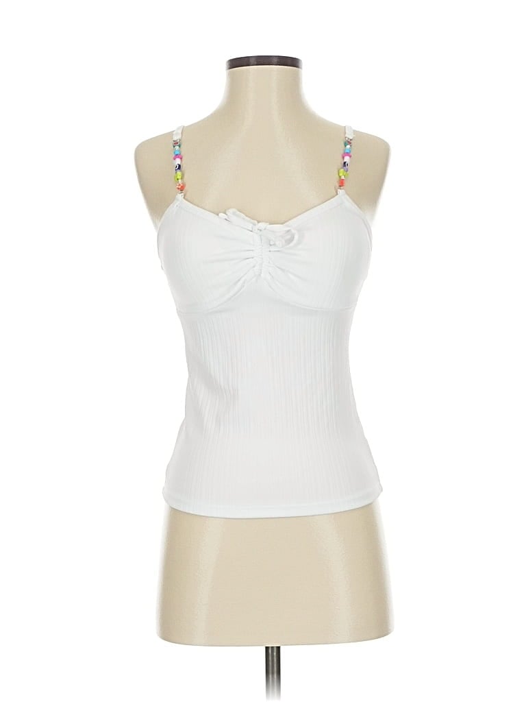 Pre-owned No Boundaries Tank Top White Strapless Neckline Tops