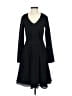 Armani Exchange Solid Black Casual Dress Size 2 - photo 1