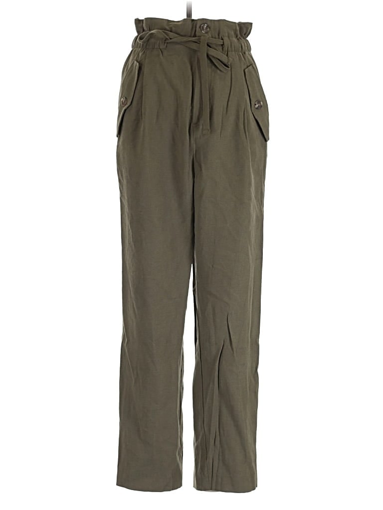 Pre-owned H&m Casual Pants In Green