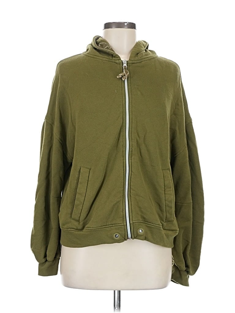 Pre-owned Ugg Zip Up Hoodie In Green