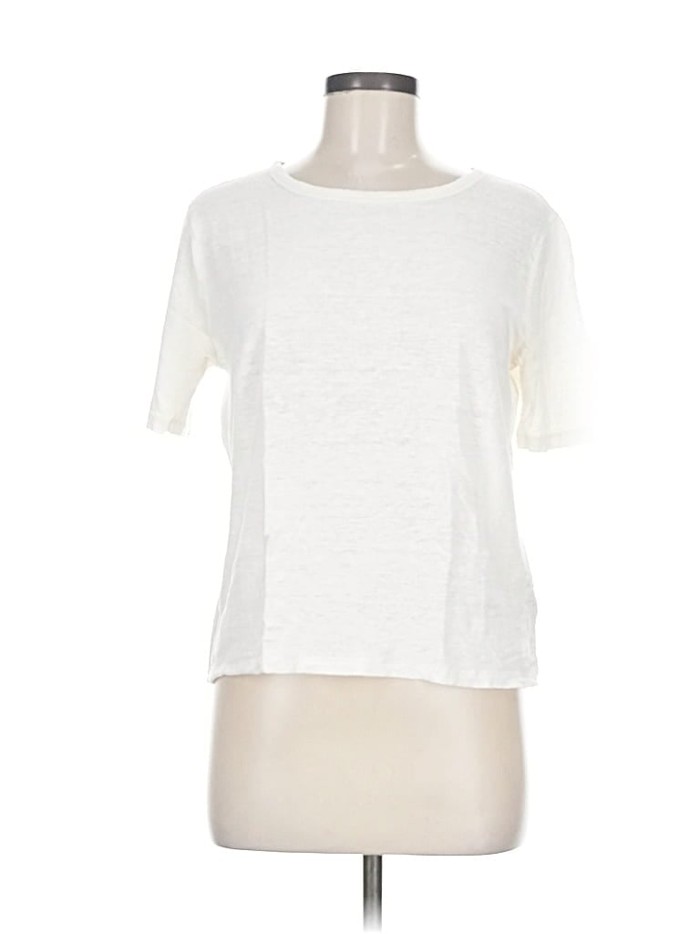 Pre-owned Banana Republic Short Sleeve T-shirt In White