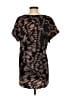 CAbi 100% Polyester Brown Short Sleeve Blouse Size S - photo 2