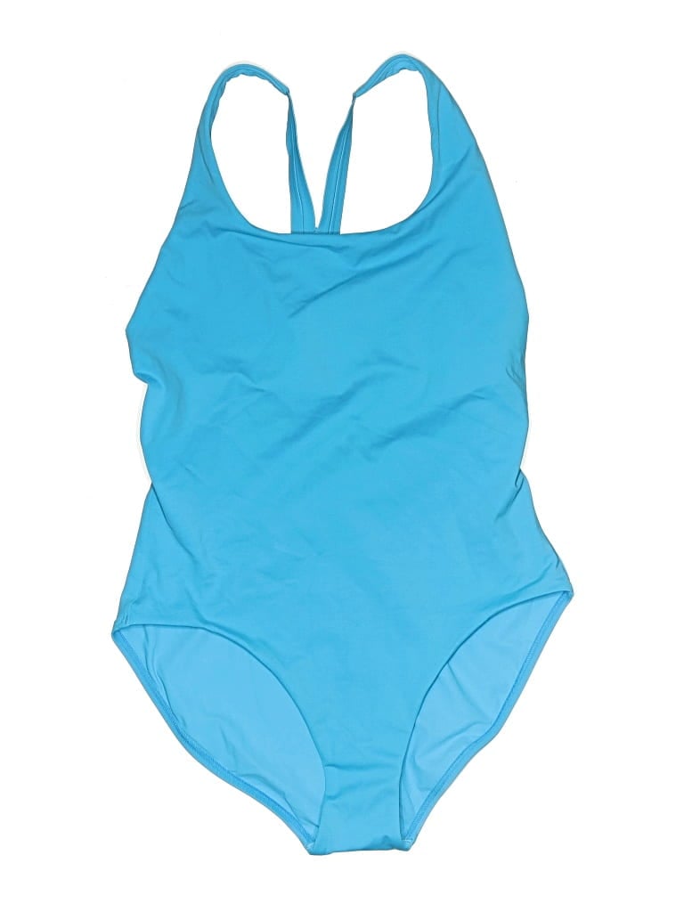 Pre-owned Athleta One Piece Swimsuit In Blue