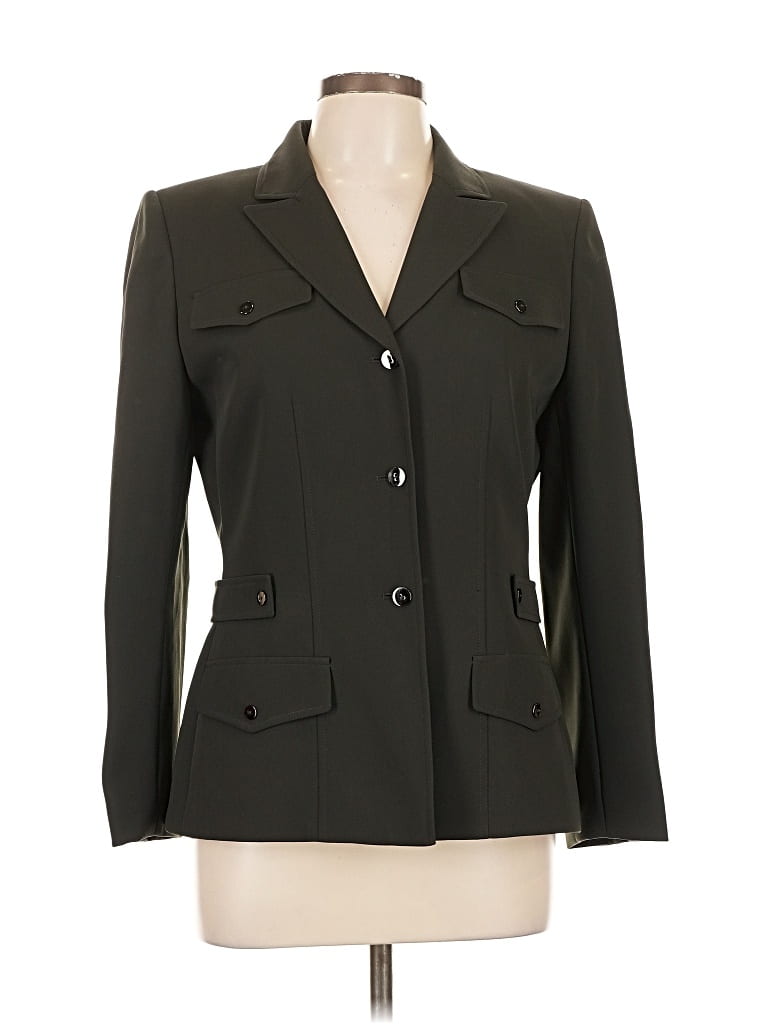 Pre-owned Tahari By Asl Blazer Jacket In Green