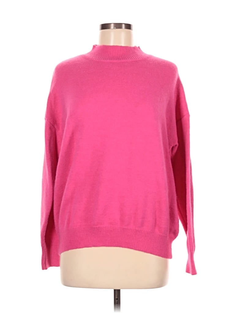 Pre-owned Shein Turtleneck Sweater In Pink
