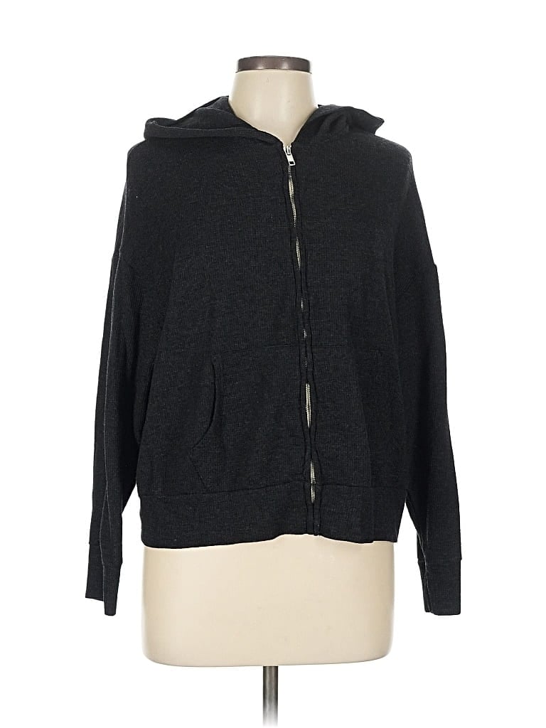 Pre-owned Monrow Cardigan Sweater In Black