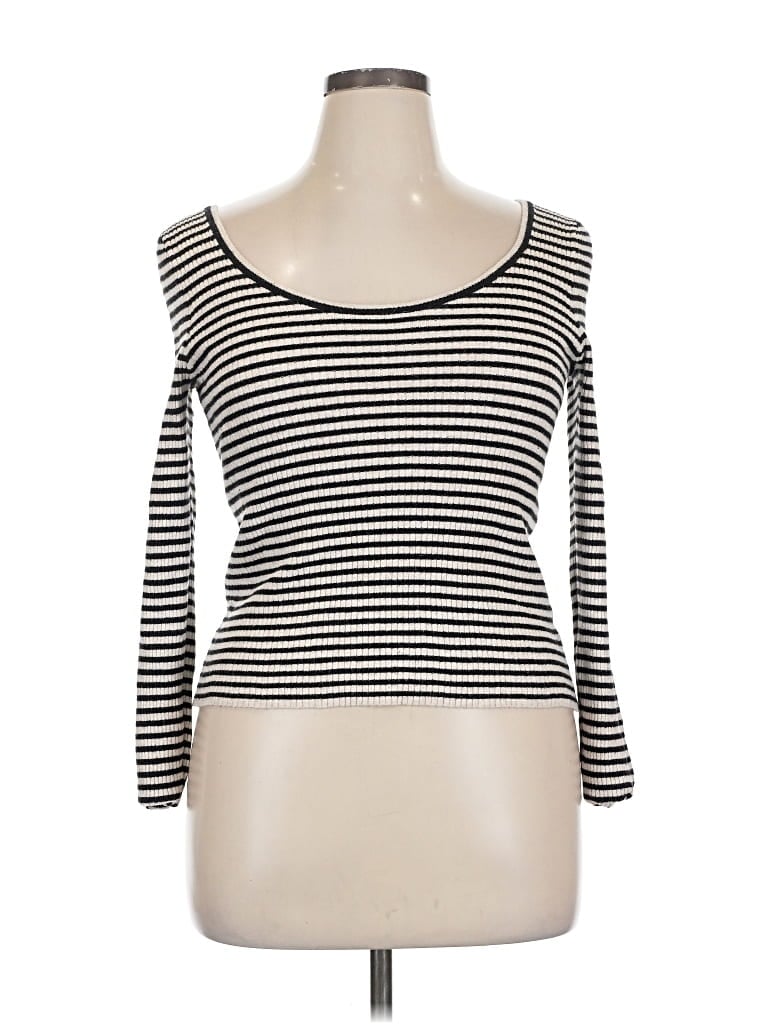 Pre-owned Universal Thread 3/4 Sleeve T-shirt In White