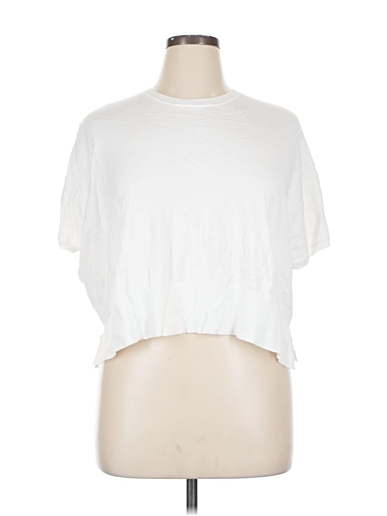 Pre-owned Splendid Cardigan Sweater In White