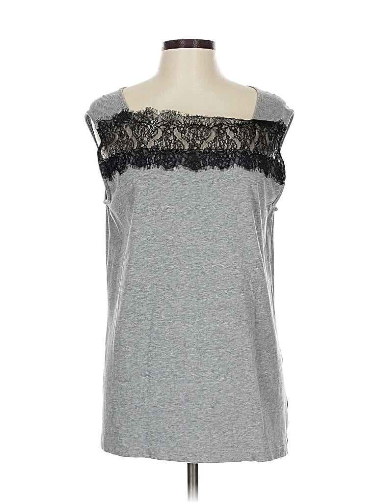 Pre-owned Cabi Tank Top Gray Square Neckline Tops