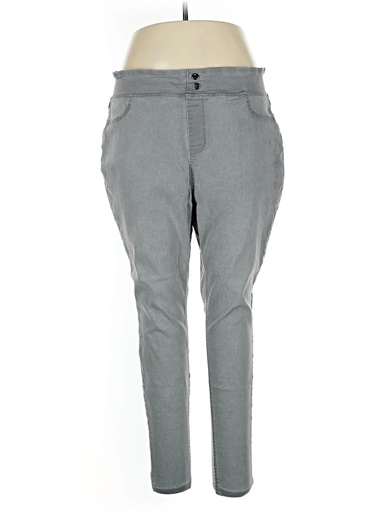 Pre-owned Terra & Sky Casual Pants In Gray