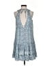 Assorted Brands 100% Rayon Floral Blue Casual Dress Size S - photo 1