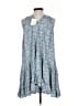 Assorted Brands 100% Rayon Floral Blue Casual Dress Size S - photo 2