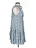 Assorted Brands 100% Rayon Floral Blue Casual Dress Size S - photo 4