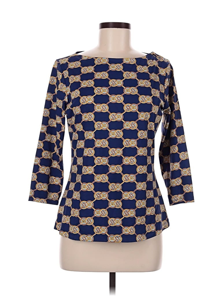 J. Mclaughlin 3/4 Sleeve T-shirt In Blue