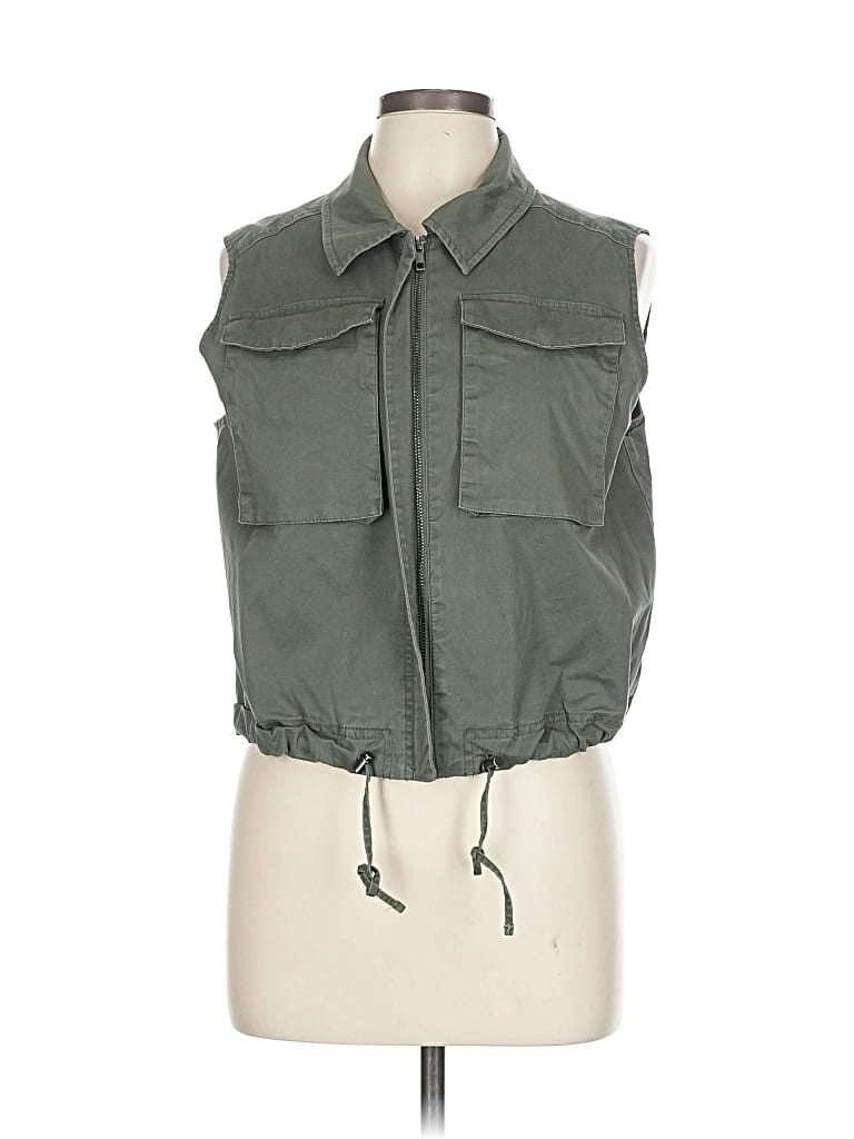 Pre-owned A New Day Vest In Green
