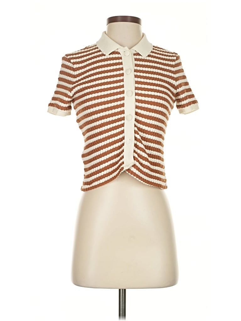 Pre-owned Mng Cardigan Sweater In Brown