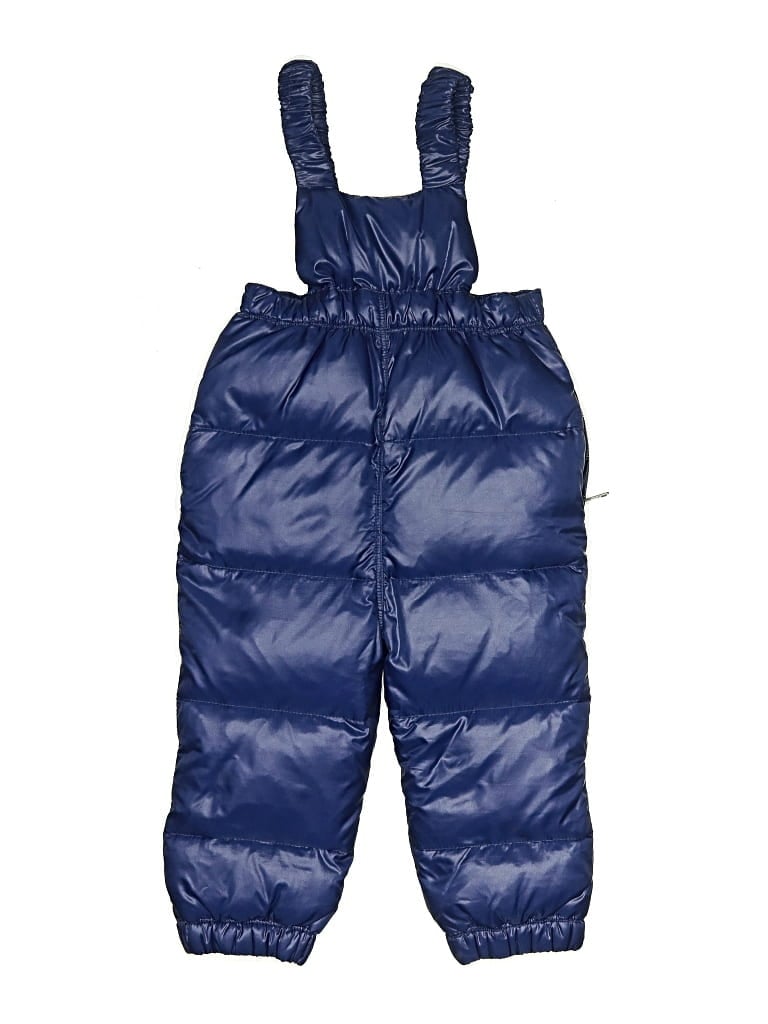 Pre-owned Burberry Kids' Snow Pants With Bib In Blue