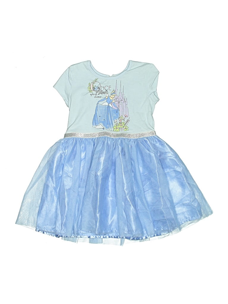 Pre-owned Disney Princess Kids' Dress In Blue